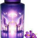 Large Cremation Urn for Adult Female Male Ashes, Decorative Funeral Purple Keepsake Urns for Human Women Man Dad Mom Remains with Velvet Bag(Gate of Heaven) (Large 220 lbs)