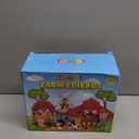 Farm Animals Toys for 1 2 3 4 5 Year Old Toddlers Girls Boys, Big Red Barn Farm Playset with Figures Animals and Tractor Toy for Kids 3-5, Educational Learning Toys, Christmas Birthday Easter Gifts