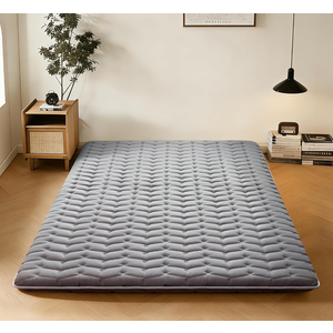 Premium Foam Japanese Futon Floor Mattress Queen Size 60"x 80",100% High Density Foam Comfortable Floor Mattress,3.2" Thicken Foldable Sleeping Pad,Dormitory Tatami Mat,for Adult and Kids (Gray)
