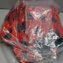 Kids Trees On Red Hooded Fleece Jumpsuit, Size 12