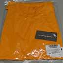 LovelyWholesale Womens Basic Tees Split Curved Hem Tops Short Sleeve Shirts Crew Neck T Shirts Orange, Medium