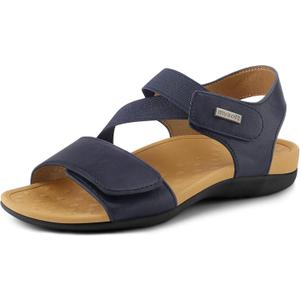 mysoft Women's Arch Support Sandals Orthotic Comfortable Walking Sandals Lightweight Adjustable Summer Outdoor Shoes (9.5, Navy)