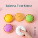 Dumpling Squishy Mystery Box, Stress Relief Fidget for Adults & Teens, Stocking Stuffers Gift, Soft Squeeze Stress Balls (Purple)