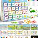 Busy Book for Toddlers,Montessori Preschool Learning Activities,32 Themes Educational Toys for 1-3,Autism Learning Materials Toys for Toddler,Toddler Activities Books for 3-5, Tracing Coloring Book