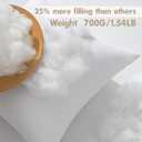 MIULEE Pillows Inserts, Pack of 4 22x22 Inch 100% Virgin Microfiber Filling Throw Pillows for Bed Couch Sofa