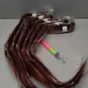 Dark Braiding Hair Pre Stretched Ginger Easy Braids Copper EZ Braids Yaki Texture Hot Water Setting Professional Synthetic Braiding Hair for Box Hair Extensions (6pcs,#350) (26 Inch (Pack of 6))