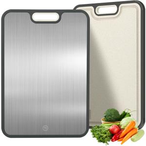 Titanium Cutting Board, Double Sided Titanium Cutting Boards for Kitchen, Dishwasher Safe Easy to Clean Large Size 15.2"10.4"