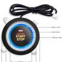 EASYGUARD EC004 Smart RFID Push Engine Start Button kit & Keyless Go System Upgrade Key Start to Push Start Cars Fits for Most DC12V Cars