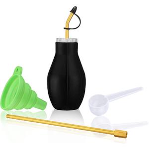 Bulb Duster Sprayer Insect Buster  Handheld, 7" Extendable Applicator Dispenser for Diatomaceous Earth & Other Home Powder Applications  Non-Toxic Assemble Garden Farm (Small)