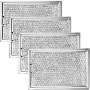 WB06X10309 Microwave Oven Grease Filter 7-5/8 x 5" Compatible with GE WB06X10359 Microwave Filter Replacement Parts by AMI PARTS (4 Packs)