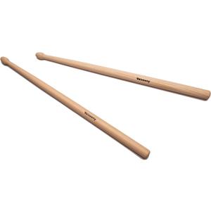 Marching Drum Sticks, Hickory Marching Snare Sticks, Oval Tip, 1 Pair | Heavy duty 16"x0.8" marching sticks with oval wood tip. Professional snare drum sticks 1 pair.