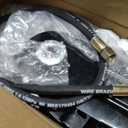 Retractable Pressure Washer Reel Fits 3/8" x 50 ft Hose,Only Reel | 4000 PSI,Automatic Rewind,Heavy Duty Steel, Wall/Floor Mounted, with 5 ft Lead for Air/Oil/Water