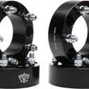 AA Ignition Wheel Spacer Set of 4 Black - 5 Lug 2 inches 50mm Real Forged 5x5.5 - Compatible with Dodge Ram 1500 2012, 2013, 2014, 2015, 2016, 2017, 2018 5x139.7mm, 108mm Bore, M14x1.5 Studs