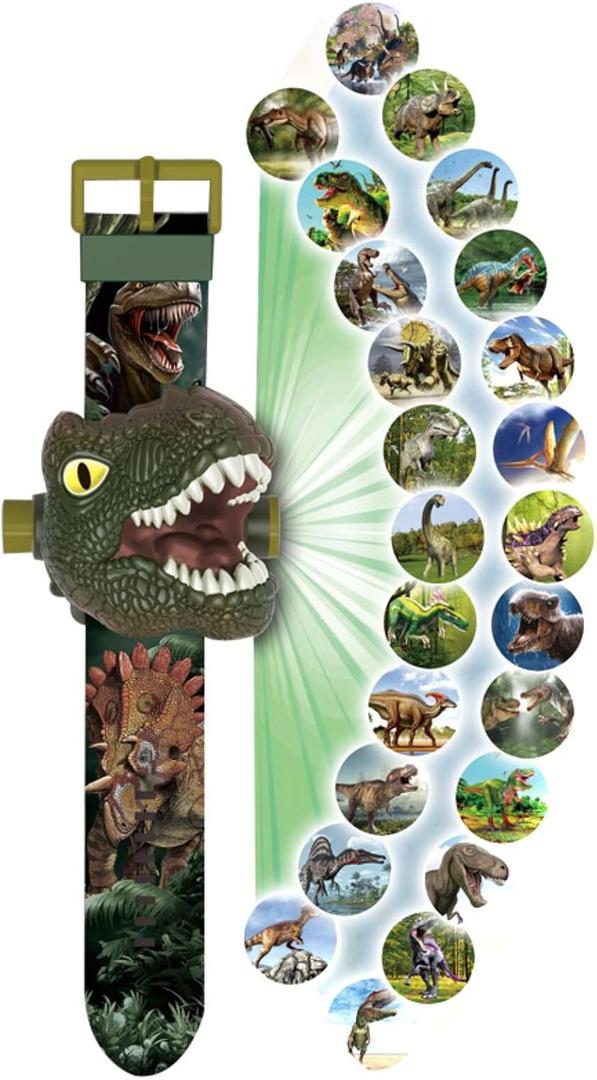 RAYCHY Dinosaur Watch Flashlight Projector Toys Animal Pattern Torch Educational Toys Gift