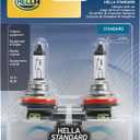 HELLA H11TB Twin Blister Standard Halogen Bulb, 12 V, 55W, 2 Pack