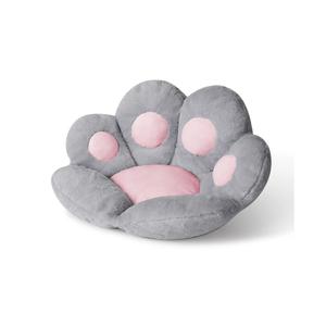 Cat Paw Cushion Kawaii Chair Cushions 31.4 x 27.5 inch Cute Stuff Seat Pad Comfy Lazy Sofa Office Floor Pillow for Gaming Chairs Room Decor (27.5 x 23.6 inches (70 x 60 cm), Grey)