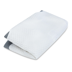 Anvo Neck Memory Foam Pillowcase, Adjustable Pillow Cover, Blue Queen