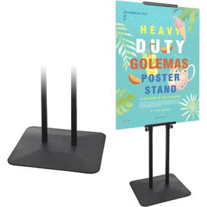 Poster Board Stand for Display, Floor Sign Holder for Banner Foam Board with 5.2lb Super Heavy Duty Base, Double Sided Display and Height Adjustable, for Business Advertising (1Pack)