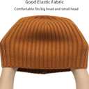 ZLYC Men Winter Knit Fisherman Beanie Hat Fashion Warm Daily Skull Cap (One Size, Solid Brown)