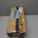 SONGMICS Umbrella Stand, Metal Umbrella Holder for Entryway, with Water Tray and 4 Hooks, 6.7 x 6.7 x 16.1 Inches, Round, Ink Black ULUC024B01