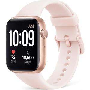 Smart Watch, Fitness Watch for Women Men with 24/ 7 Heart Rate/ Blood Pressure Monitor, Pedometer, Sleep Tracker, 120+ Sport Modes, IP68 Waterproof Activity&Fitness Tracker Compatible with Android iPhone