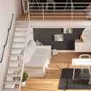 24 Inch No-Slip Black Metal Stair Railing Indoor - 2 FT Interior Staircase Handrail Wall Mount, Outdoor Grab Bars for Stairs, Steps Hand Rails, Banister Deck Rails