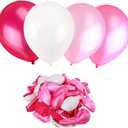 Latex Balloon Happy Party Balloons Birthday Balloons Valentines Day Balloons Light Birthday Party Ballon Pearly Lustre Balloon Ballon for Wedding Ballon for Fun Pink