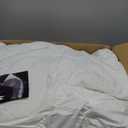 APSMILE Heavyweight Down Feather Fibers Comforter Oversized King Size - Ultra-Soft Luxury High Fill-Power Hotel-Style Thicker Winter Duvet Insert for Colder Weather/Sleeper (120x98, White)