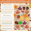 2 x Thanksgiving Polymer Clay Earing Cutters, Fall Polymer Clay Cutters Mini Pumpkin Chicken Earrings Cutters with 640 Jewelry Making Accessories 16 Circle Shape Earring Cutters Tools