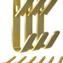 Picture Hangers, 50 lb Heavy Duty Drywall Wall Plaster Large Picture Hangers, Picture Hanging Hooks, Picture Hanging Hardware, Picture Frame Hangers, Painting Wall Hooks for Hanging, 30 Pack (Gold)