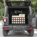 JeCar Trunk Net Mesh Cargo Net for 2018-2023 Jeep Wrangler JL JLU 2 Door & 4 Door (Black)