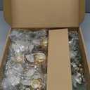 XunYee Advent Candle Holder Wreath Set of 5 with 5 Flameless Candles Christmas Advent Berry Champagne Flower Wreath Rings for Table Centerpiece Fireplace Festival Home Church Decor(Vivid)