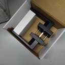 Passage Door Lever, 10 Pack Matte Black Interior Door Handles for Hallway and Closet, Heavy Duty Square Interior Keyless Door Handles Non-Locking Door Knobs for Right & Left Side Door