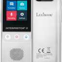LEXiBOOK NTL3000 Interpretor 2-137 Languages Instant Voice, Photo, Memo Translation, Multilingual Portable Speaking, Earphones Jack, Wi-Fi and Offline