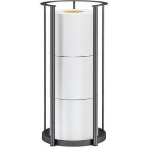 Gypie New Upgrade Free Standing Toilet Paper Storage Holder Stand, Heavy Duty 304 Stainless Steel Base, 3 Roll Capacity Toilet Paper Roll Holder for Bathroom Organization