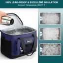 Hulongo Insulated Foldable Collapsible Cooler Bag Soft Sided Cooler for Picnic, Camping, Grocery Shopping, Beach, 30L
