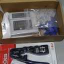 RJ45 Crimp Tool Kit Pass Thru Ethernet Crimper for Cat5e Cat6 Cat6a 8P8C Modular Connectors, All-in-One Cat6 Crimping Tool and Tester(9V Battery Not Included)