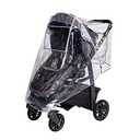 J.L. Childress Deluxe Stroller Rain Cover - Stroller Poncho, Baby Stroller Accessories for Travel, Universal Fit, Lightweight Weather Shield, Protects from Wind & Snow - Single, Pattern