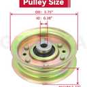 GELASKA 2 Pack 131494 Idler Pulley Craftsman Replaces 165888 532173437 532173438 597025001 532165888 532131494 532155191 for Craftsman 42 inch LT1000 LT2000 YTH18542 YTH1542XP YTH150 Mowers