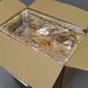 4 Small 3.6 QT Water Hyacinth Wicker Baskets for Shelves, 10" Long Woven Pantry Organizers and Storage Basket, Decorative Ratten Shallow Rectangle Baskets for Organizing Countertop Bathroom