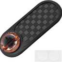 Multifunction Car Anti-Slip Mat, Rotatable Vehicle Phone Holder with Temporary Parking Number, Universal Auto Dashboard Organizer Pad Accessory for Phones, Sunglasses, Keys (Grey/Gold)