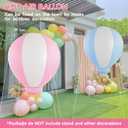 3FT Pink Hot Air Balloon, Inflatable Baby Shower Decoration, Hanging Hot Air Balloon for Girls Baby Birthday Party Wedding Exhibitions, Air Pump Included