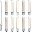 11 Pack New S14 LED Replacement Bulbs Dimmable, 0.6W T13 Replacement LED Lights Bulbs 2700K Warm White, Vintage E12 Led Candelabra Bulbs for C7/E12 Bases S14 G40 Outdoor String Lights Shatterproof