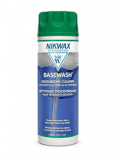 Nikwax BaseWash, 300 ml, Cleaner & Deodorizer for Base Layers and Activewear, Liquid Laundry Detergent