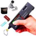 Diamond Tester60X LED Magnifying Glasses Jeweler Tool Kit Combo for Novice and Expert - Diamond Selector 9V Battery Included(Diamond Tester+)