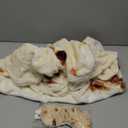 Burrito Tortilla Throw Blanket, 2.0 Double Sided Burritos Taco Tortilla Wrap Blankets,Giant Funny Realistic Flannel Food Round Blankets,Funny Gifts for Kids Newborn Toddler Dog Cat Baby Shower 47in (Yellow)