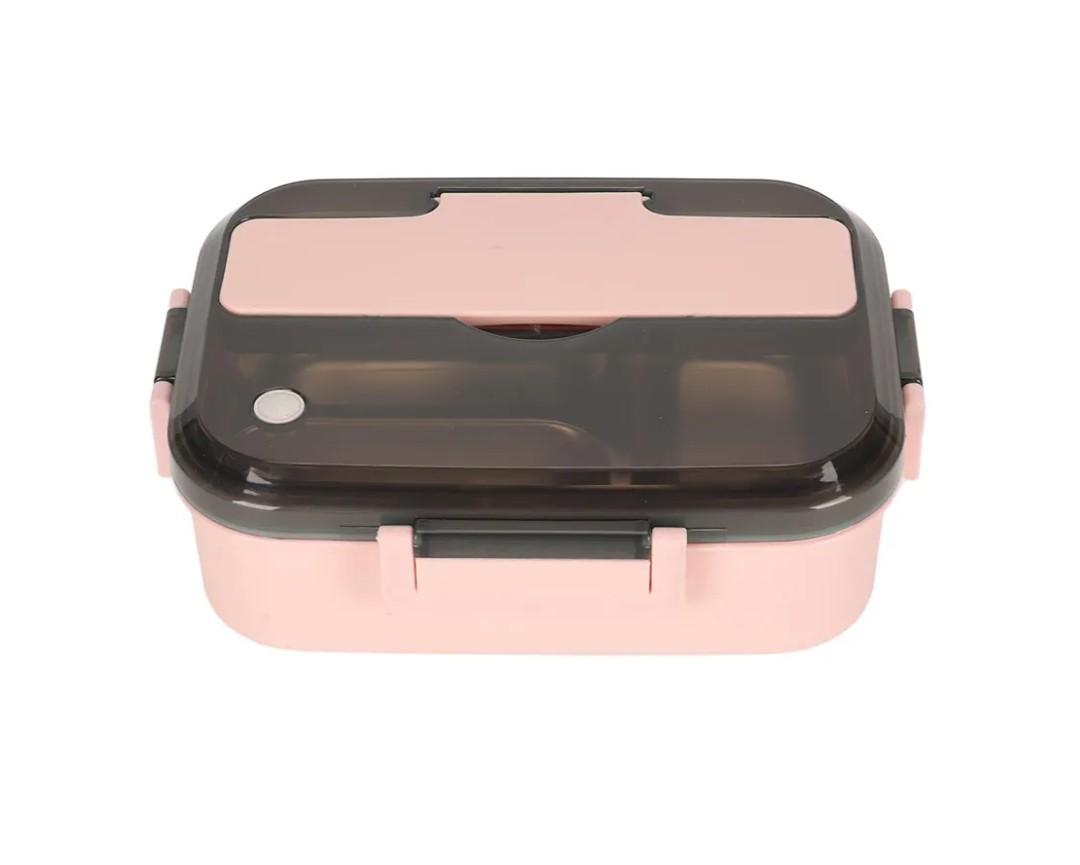 TOPINCN Lunch Box, 3 Compartments Hot Lunch Box Bentos Box Containers Steel Meal Holder with Chopsticks, Thermal Insulation Lunch Container (3 Compartment)
