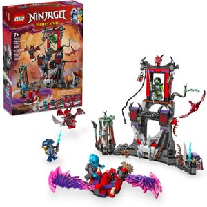 LEGO NINJAGO Dragonian Storm Village Toy Building Set - Pretend Play Playset for Kids, Boys and Girls, Ages 7+ - Spinner Toy with 6 Ninja Toy Minifigures - Gift Idea for Birthdays - 71841