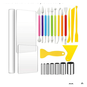 Polymer Clay Tools 24 Sets Clay Pottery Carving Round Cutter Molds Acrylic Rod Scraper