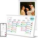 15.6" Smart Digital Calendar, No Subscription WiFi Touch 1080P Photo Frame | No subscription fees, cross-platform WiFi sync iCloud, Google & Outlook, all-in-one FHD touch family organizer photo frame